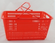 Cestas de mão plásticas flexíveis da compra/cestas de compras na mercearia reusáveis com punhos