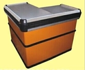O contador de verificação geral expresso da laranja de aço/lustrou a mesa de caixa de superfície da loja