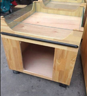 Unidades de madeira personalizadas do shelving da exposição do armazenamento do suporte do supermercado/unidades de madeira do shelving