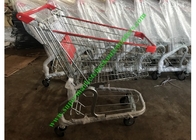 O carrinho de compras da loja/supermercado/trole da carga com plutônio roda