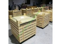 Suporte de fruto de madeira do hipermercado durável com o corrimão acrílico na parte superior
