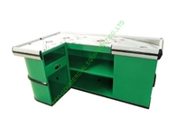 A mesa de Checkstand/caixa registadora de aço inoxidável não elétricas do retalho opõe-se