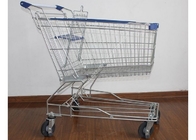 Trole de compra Rustless de 4 rodas do carrinho de mão do metal do supermercado para a loja