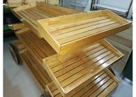 Prateleiras de madeira do armazenamento de 3 camadas